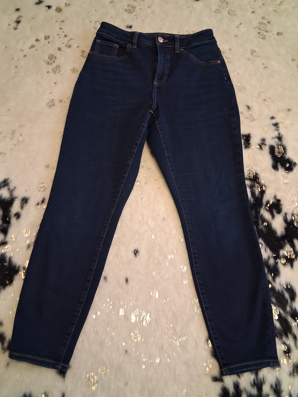Express Women’s Skinny Jeans in Dark Blue